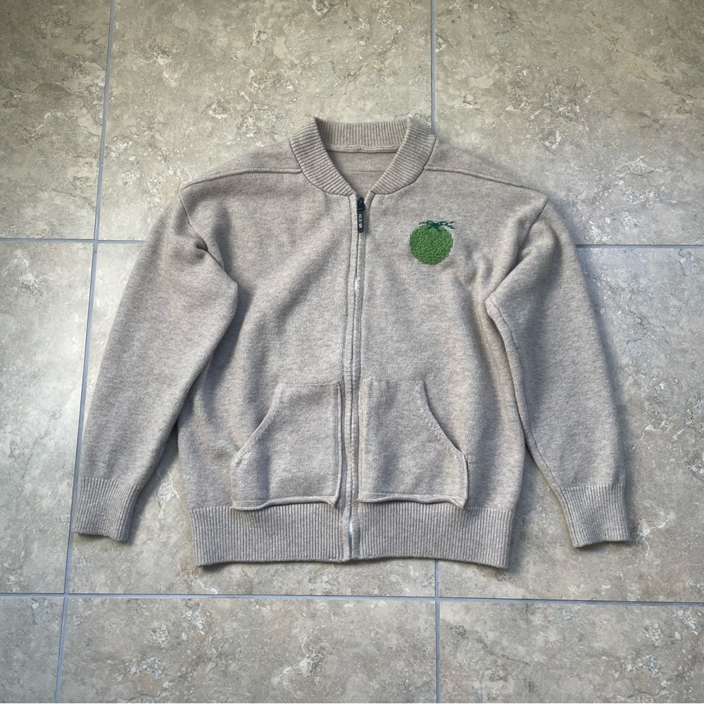 Zip-up Sporty Jacket with Green Tomato